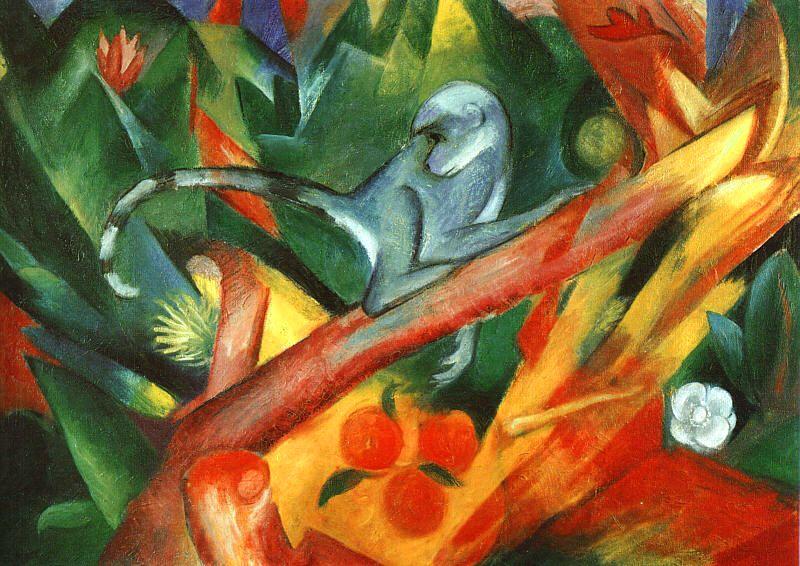 Franz Marc The Monkey  aaa Sweden oil painting art